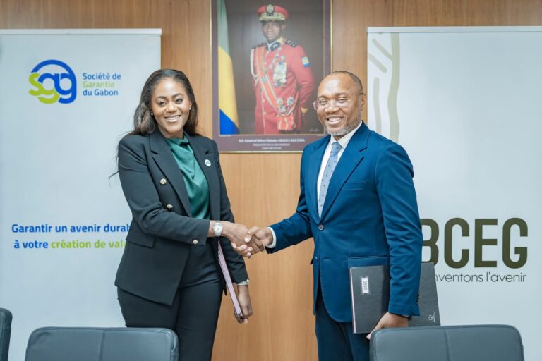 Lire la suite à propos de l’article La Société de Garantie du Gabon et la Banque pour le Commerce et l&rsquo;Entrepreneuriat du Gabon (BCEG) signent une convention de garantie de portefeuille pour renforcer l’accès au financement des PME/PMI Gabonaises 